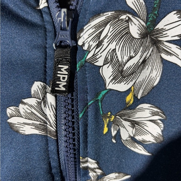 Floral Navy Sports Bra - Picture 2 of 7